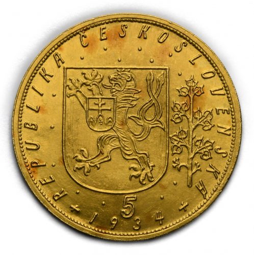 Svatováclavský 5 dukát 1934