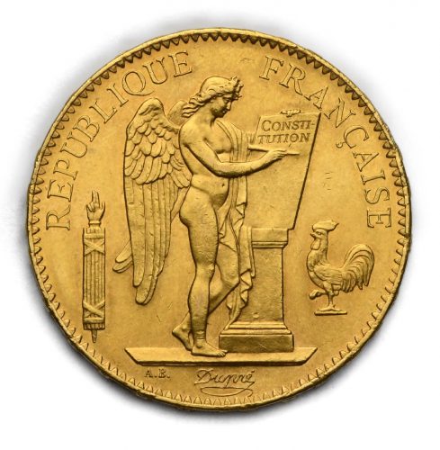 100 Frank Anděl – 1882 A