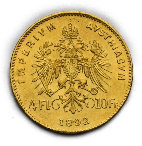 4 Zlatník Františka Josefa I. 1892