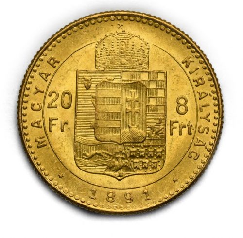 8 Zlatník Františka Josefa I. 1891 KB – Se znakem Fiume
