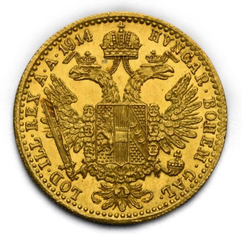 Dukát Františka Josefa I. 1914