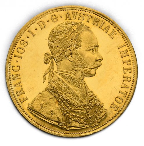 4 Dukát Františka Josefa I. 1915 – Původní ražba