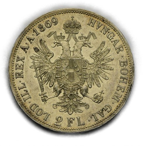 2 Zlatník Františka Josefa I. 1869A