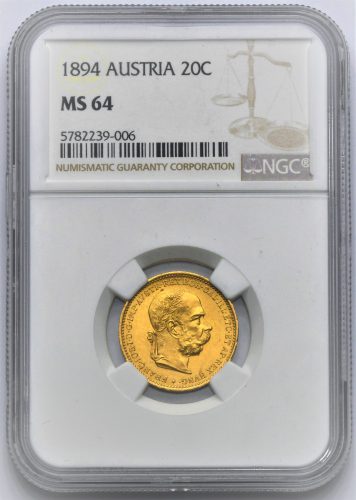 20 Koruna František Josef I. 1894
