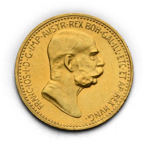 10 Koruna 1908 – 60. Výročí Vlády Františka Josefa I.