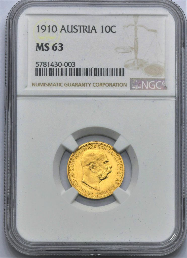 10 Koruna František Josef I. 1910 Schwartz