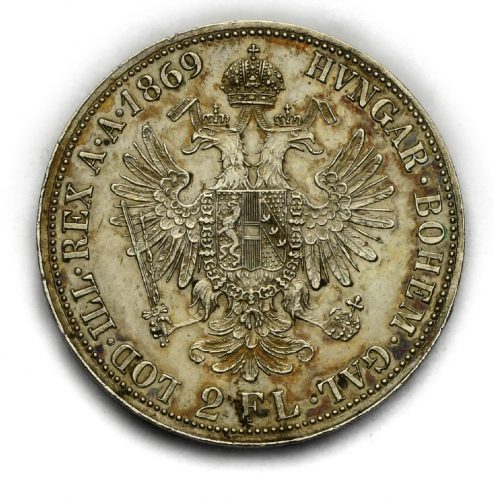 2 Zlatník Františka Josefa I. 1869A