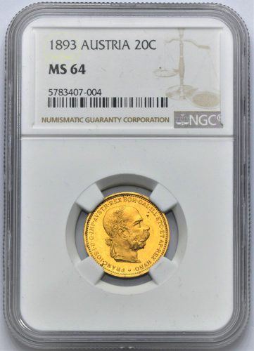 20 Koruna František Josef I. 1893