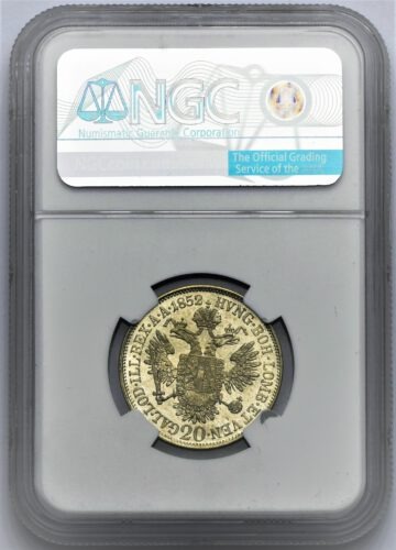20 Krejcar Františka Josefa I. 1852 A – Hlava doleva