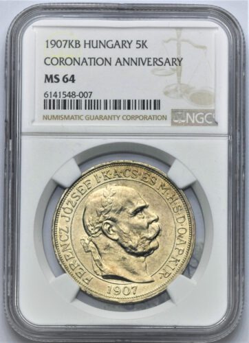 5 Koruna František Josef I. 1907 – 40. výročí korunovace