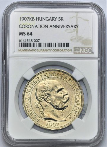 5 Koruna František Josef I. 1907 – 40. výročí korunovace