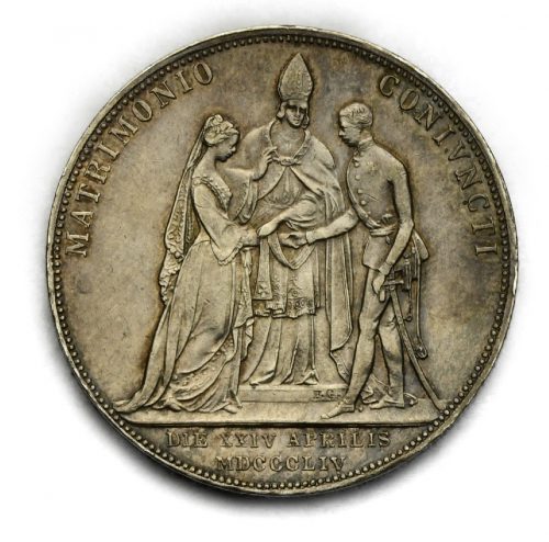 Svatební 2 Zlatník František Josef I. 1854 A