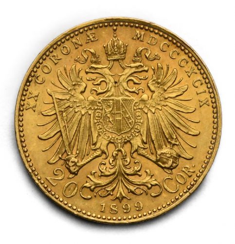 20 Koruna Františka Josefa I. 1899 bz