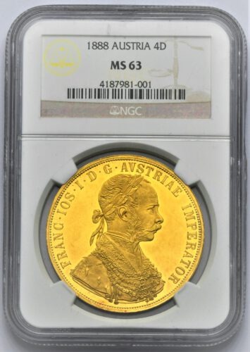 4 Dukát František Josef I. 1888