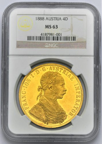4 Dukát František Josef I. 1888