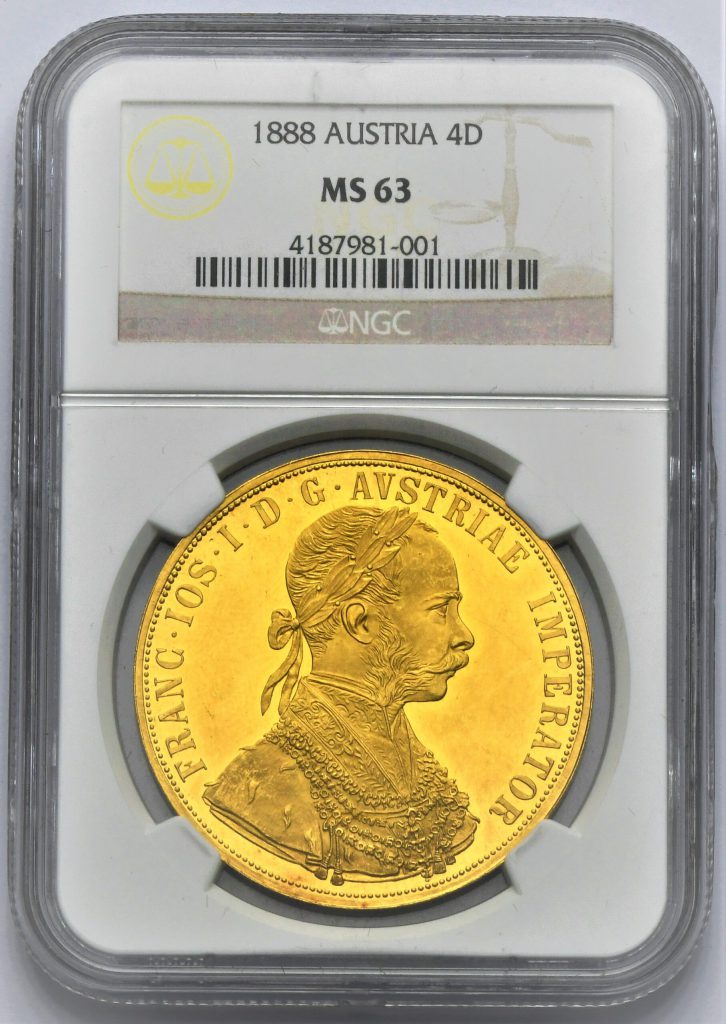 4 Dukát František Josef I. 1888