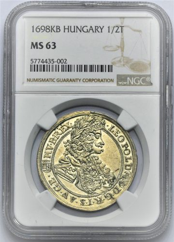 1/2 Tolar Leopold I. 1698 KB
