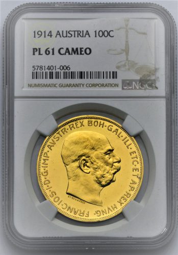 100 Koruna František Josef I. 1914
