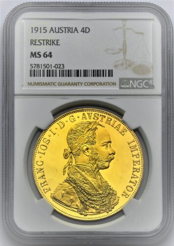 4 Dukát Františka Josefa I. 1915