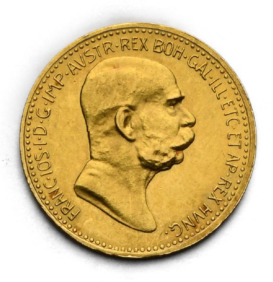 10 Koruna 1908 – 60. Výročí Vlády Františka Josefa I.