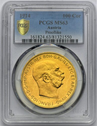 100 Koruna František Josef I. 1914