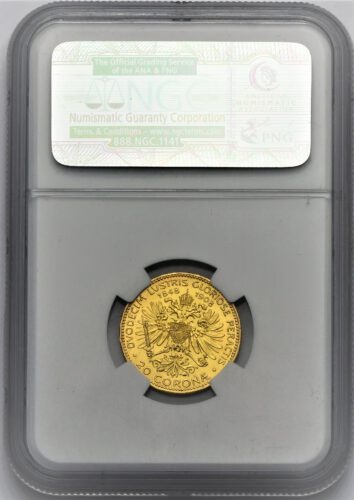 20 Koruna 1908 – 60. Výročí Vlády Františka Josefa I.
