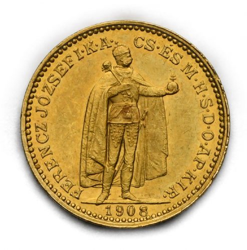 20 Koruna Františka Josefa I. 1908 KB