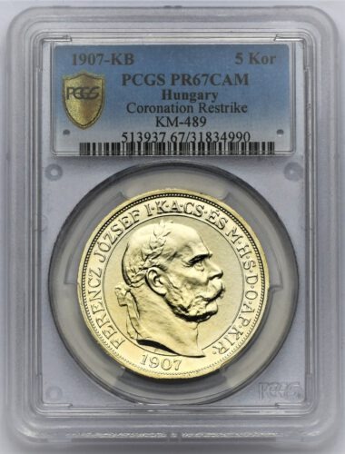 5 Koruna František Josef I. 1907 – 40. výročí korunovace ARTEX