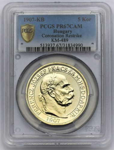 5 Koruna František Josef I. 1907 – 40. výročí korunovace ARTEX