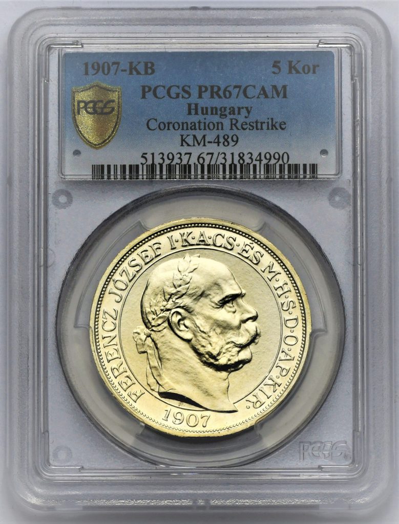 5 Koruna František Josef I. 1907 – 40. výročí korunovace ARTEX