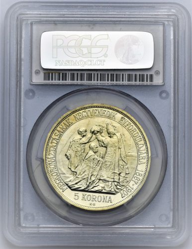 5 Koruna František Josef I. 1907 – 40. výročí korunovace ARTEX
