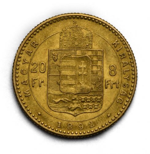 8 Zlatník Františka Josefa I. 1892 KB – Se znakem Fiume