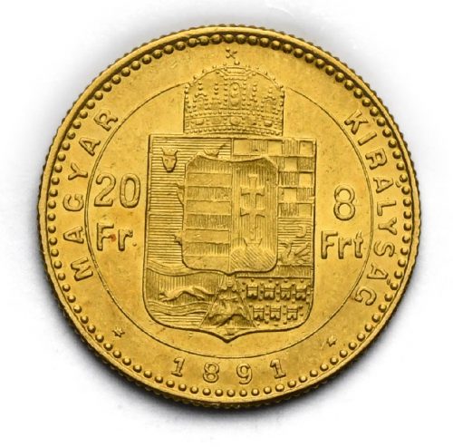 8 Zlatník Františka Josefa I. 1891 KB – Se znakem Fiume