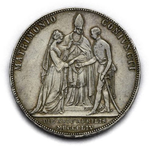 Svatební 2 Zlatník František Josef I. 1854 A