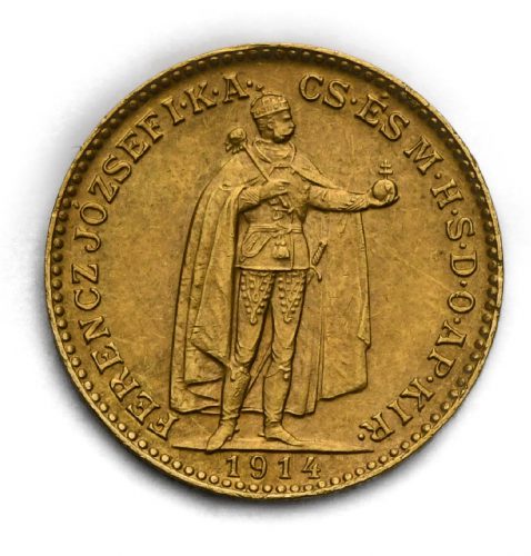 20 Koruna František Josef I. 1914 KB – Se znakem Bosny