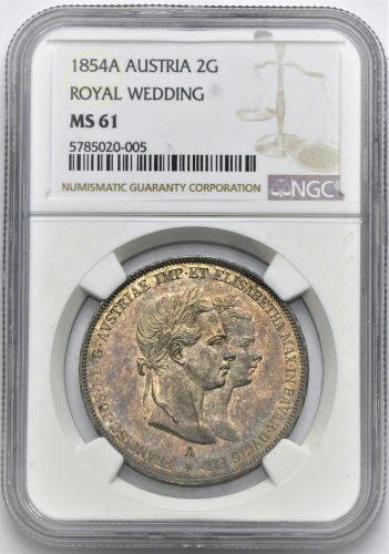 Svatební 2 Zlatník František Josef I. 1854 A