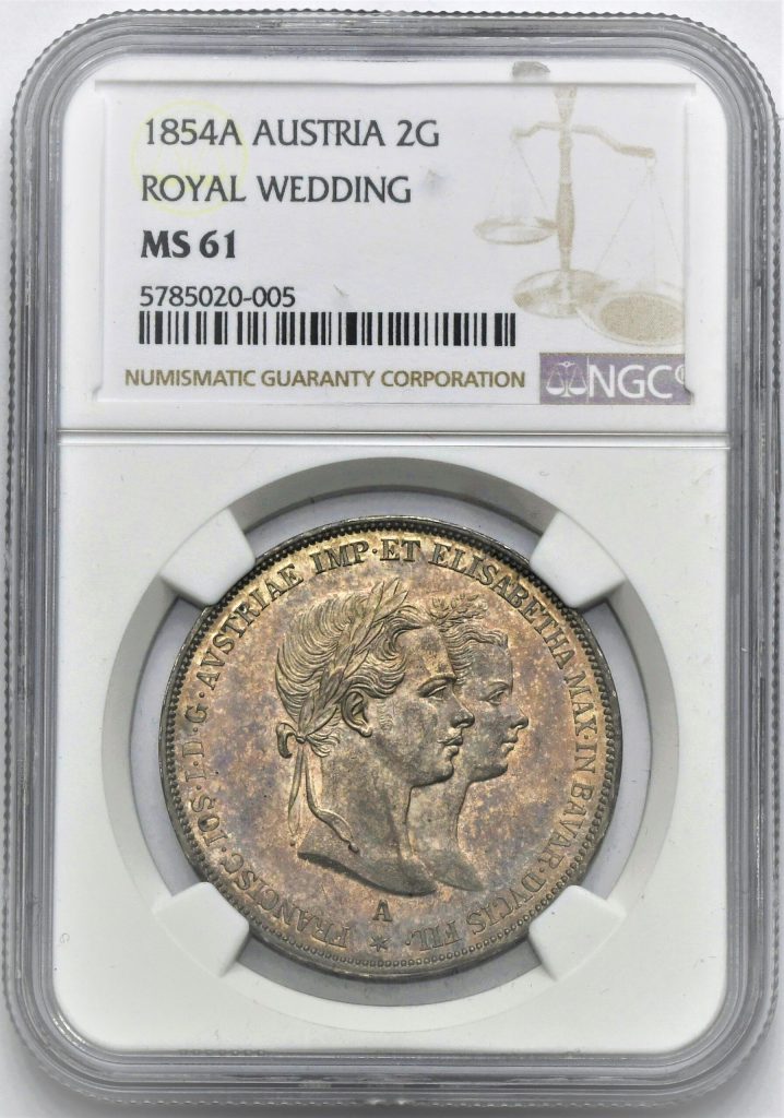 Svatební 2 Zlatník František Josef I. 1854 A