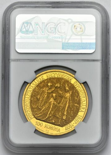 100 Koruna František Josef I. 1907 – 40. výročí korunovace