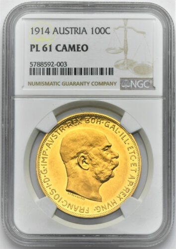 100 Koruna František Josef I. 1914