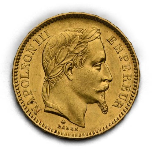 20 Frank Napoleon III. 1866