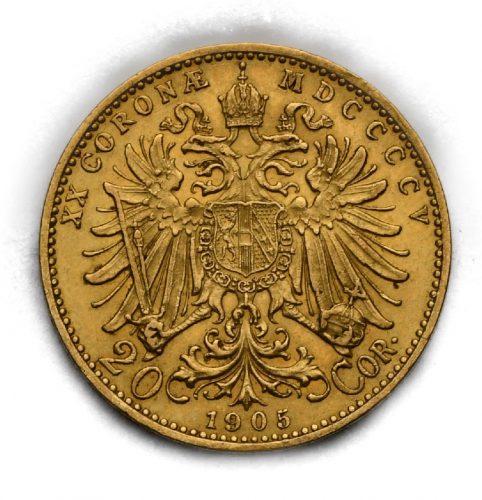 20 Koruna Františka Josefa I. 1905 bz