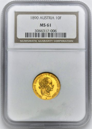 4 Zlatník František Josef I.  1890