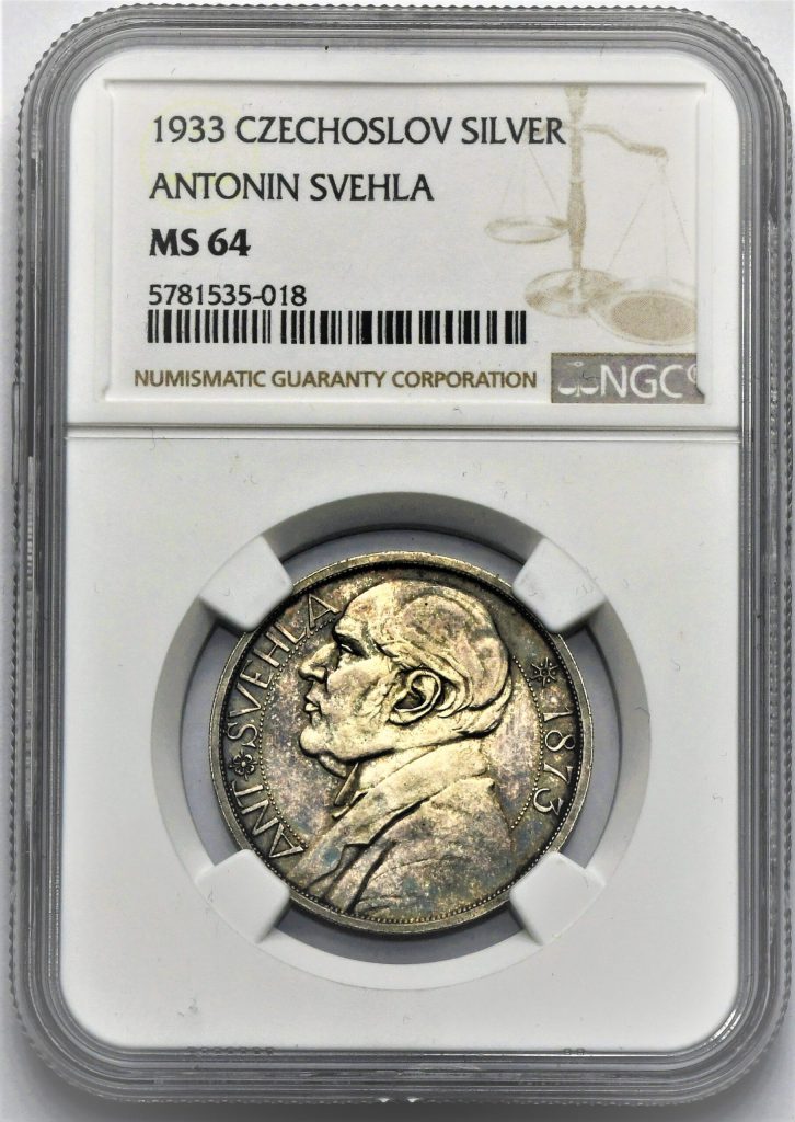 Stříbrná medaile – Antonín Švehla 1933