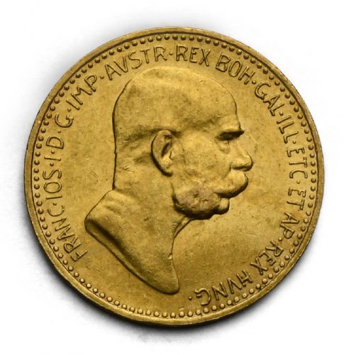 10 Koruna 1908 – 60. Výročí Vlády Františka Josefa I.