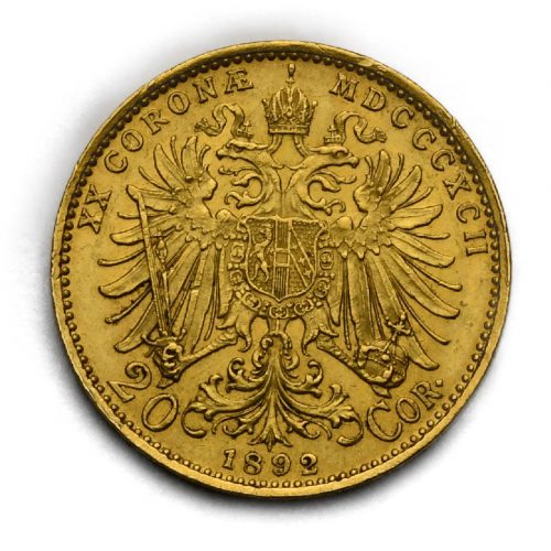 20 Koruna František Josef I. 1892 bz