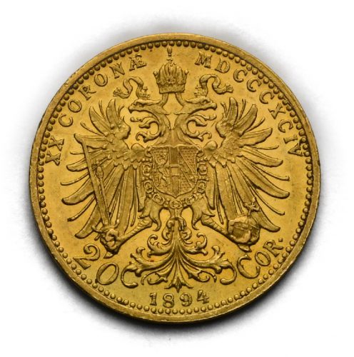 20 Koruna František Josef I. 1894 bz
