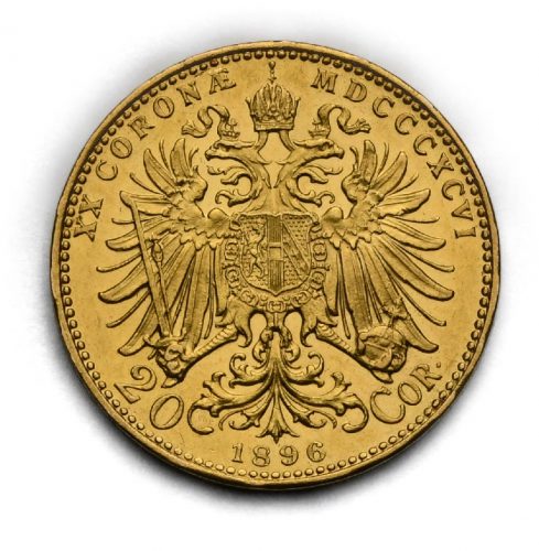 20 Koruna František Josef I. 1896 bz