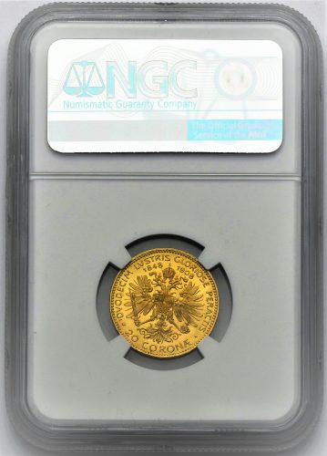 20 Koruna 1908 – 60. Výročí Vlády Františka Josefa I.