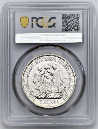 5 Koruna František Josef I. 1907 – 40. výročí korunovace ARTEX