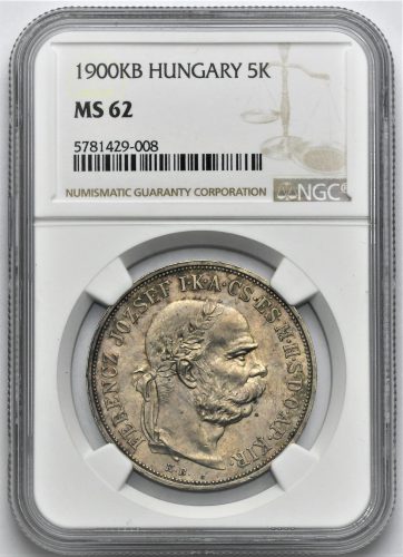 5 Koruna František Josef I. 1900 KB